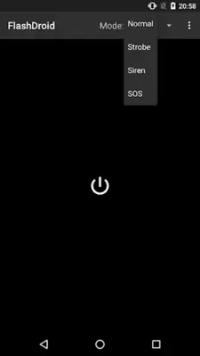 FlashDroid flashlight android App screenshot 5